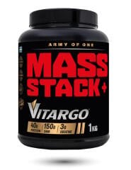 MASS STACK+ VITARGO 1 KG GAINER DOUBLE CHOCOLATE AROMA